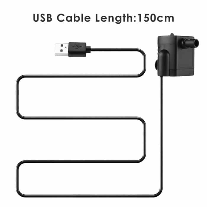 1,5 m geräuschlose bürstenlose Micro-USB-DC-Wasserpumpe – Bild 3