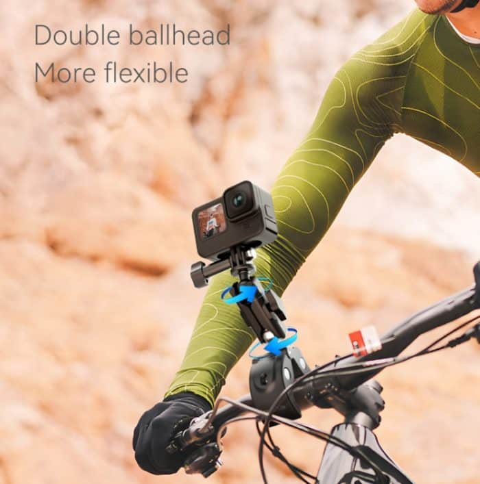 TELESIN Kunststoff Crab Claw Lenkerrohrklemme für Sportkamera-Handys – Bild 5