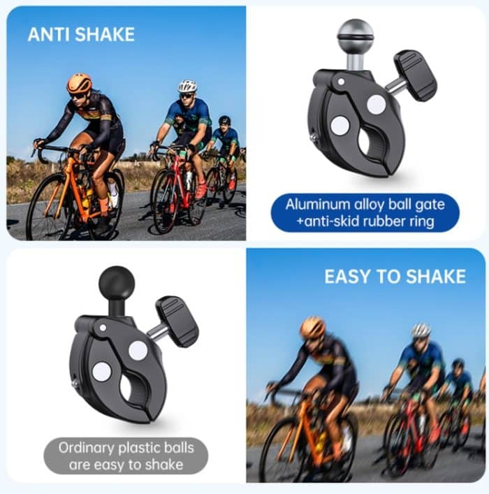 TELESIN Kunststoff Crab Claw Lenkerrohrklemme für Sportkamera-Handys – Bild 7