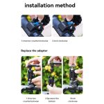 TELESIN Kunststoff Crab Claw Lenkerrohrklemme für Sportkamera-Handys – Bild 9