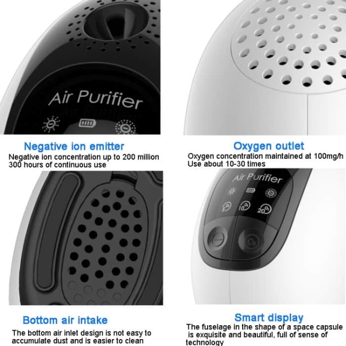 Negative Ionen- und Ozon-Luftreiniger-Desinfektionsmaschine mit zwei Betriebsarten zur Entfernung von Formaldehydbakterien – Bild 8