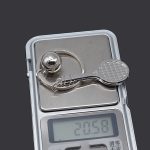 2 Stück Simulation Tennisschläger Metall Schlüsselanhänger Kleines Geschenk – Bild 5