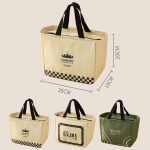 Tragbare wasserdichte Isoliertasche, verdickte Aluminiumfolie, große Kapazität, Lunchtasche – Bild 2