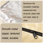 Tragbare wasserdichte Isoliertasche, verdickte Aluminiumfolie, große Kapazität, Lunchtasche – Bild 3