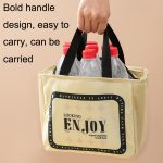 Tragbare wasserdichte Isoliertasche, verdickte Aluminiumfolie, große Kapazität, Lunchtasche – Bild 4
