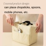 Tragbare wasserdichte Isoliertasche, verdickte Aluminiumfolie, große Kapazität, Lunchtasche – Bild 5