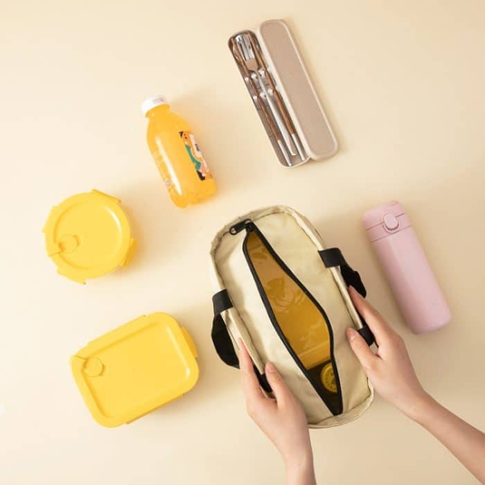 Tragbare wasserdichte Isoliertasche, verdickte Aluminiumfolie, große Kapazität, Lunchtasche – Bild 6