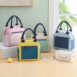 Passende Farbe, kationische Lunchbox, Handtasche, Aluminiumfolie, verdickt, wasserdicht, Lunchtasche – Bild 2