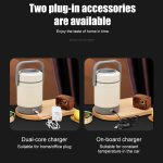 2,0 l 304 isolierte Lunchbox in Lebensmittelqualität, elektrischer Thermostat-Luncheimer, CN-Stecker, Orange, Beige, Temperature Display Orange Power Cord, Temperature Display Beige Power Cord, Temperature Display Orange Power Cord/Car Wire... – Bild 9