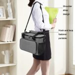 24L wasserdichte Oxford-Stoff-Picknicktasche, Outdoor-Eisbeutel, verdickte tragbare Isoliertasche, 24L Black, 24L Grey, 24L Navy, 24L Wine Red – Bild 7