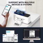 Phomemo PM241-BT Bluetooth-Adressetikettendrucker Thermo-Versandpaket-Etikettendrucker, US, EU – Bild 4