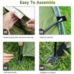 Wasserdichter Fahrradschuppen für den Außenbereich, robustes Oxford-210D-Fahrradzelt, Army Green, Black – Bild 6