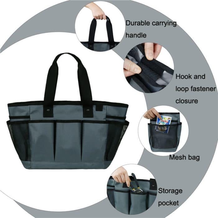 Tragbare Gartenwerkzeugtasche aus Oxford-Stoff für den Außenbereich, Aufbewahrungstasche für Gartenbeschneidungswerkzeuge – Bild 6