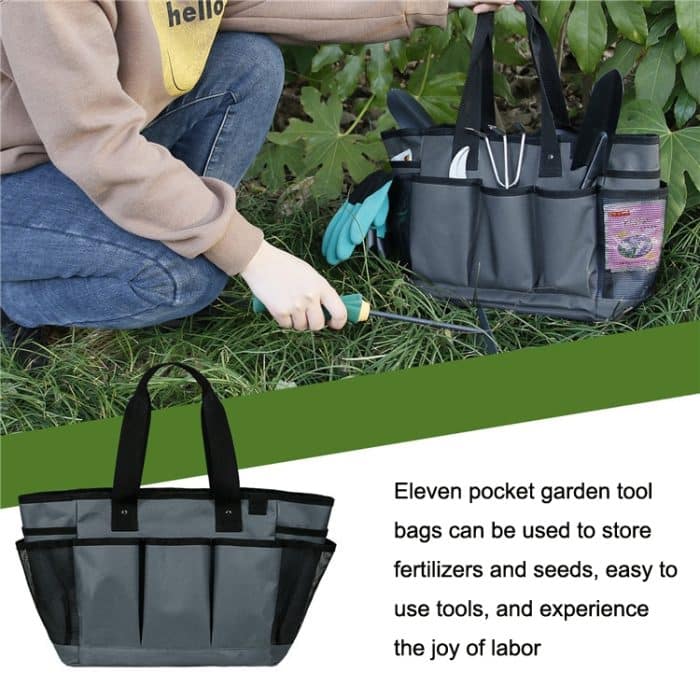 Tragbare Gartenwerkzeugtasche aus Oxford-Stoff für den Außenbereich, Aufbewahrungstasche für Gartenbeschneidungswerkzeuge – Bild 7