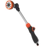 Multifunktionale Hausbewässerung, Landwirtschaft, Garten, Autowaschdusche, 8 Functional Thumb Long Rod Sprinkler +3 Mats, 8 Functional Thumb Long Sprinkler + Pacifier, Integrated Thumb Stick Sprinkler