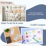 Kleiner, tragbarer Bluetooth-Foto-Thermoetikettendrucker für falsche Fragen im Taschenformat, Phomemo M02-BK, Phomemo M02-WH, Phomemo M02-GN, Phomemo M02-PK – Bild 7