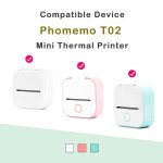 Für Phomemo T02 3 Rollen Bluetooth-Drucker Thermopapier Etikettenpapier, 53mmx6.5m 10 Years Black on White No Adhesive, 50mmx3.5m 2 Years Black on White Sticker, 50mmx3.5m 10 Years Black on White Sticker, 53mmx5m 5 Years Blue on White No Adhesive... – Bild 9