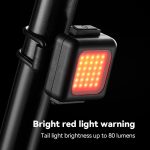 COB Lampe Perlen Mini Mountainbike Licht USB Aufladbare Radfahren Wasserdichte MTB Rennrad Lampe, White Headlight, Red Taillight, White Headlight+Red Taillight – Bild 6