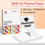 Für Phomemo M08F 200 Blatt Thermodruckpapier kompatibel für MR.IN Brother Pocket Jet / MT800, A4 Thermal  Paper, Folding A4 Thermal Paper, Letter Thermal Paper, Folding Letter Thermal Paper – Bild 2