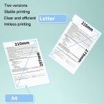 Für Phomemo M08F 200 Blatt Thermodruckpapier kompatibel für MR.IN Brother Pocket Jet / MT800, A4 Thermal  Paper, Folding A4 Thermal Paper, Letter Thermal Paper, Folding Letter Thermal Paper – Bild 3