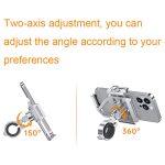 Aluminiumlegierung Motorrad stoßfest Handyhalter Fahrrad Radfahren Navigation Halterung – Bild 4