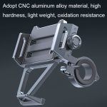 Aluminiumlegierung Motorrad stoßfest Handyhalter Fahrrad Radfahren Navigation Halterung – Bild 5