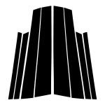 Für 2014-2018 BMW X6 F16 Universal B-Säule Dekorativer Aufkleber für Links- und Rechtsantrieb