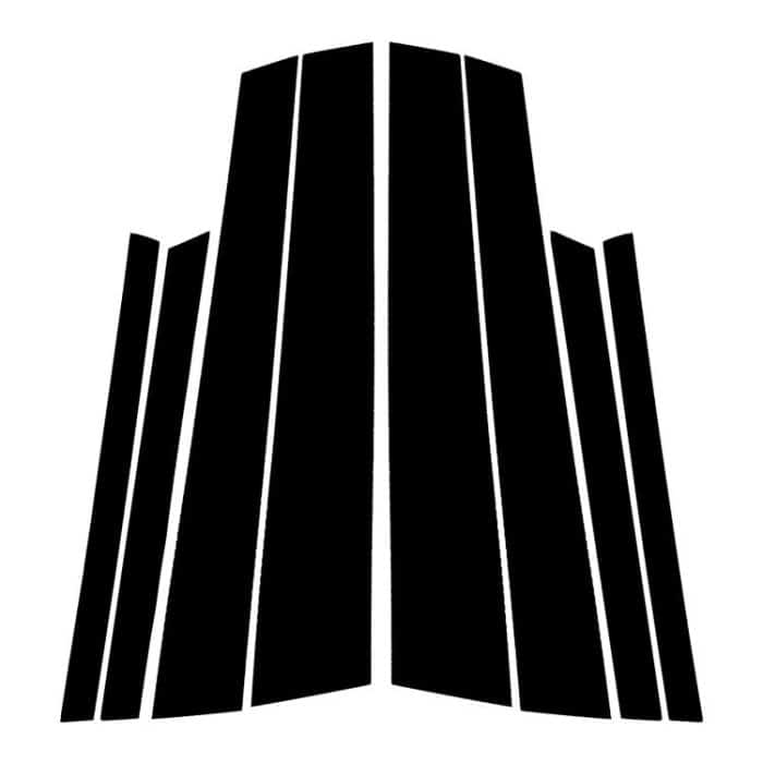 Für 2014-2018 BMW X6 F16 Universal B-Säule Dekorativer Aufkleber für Links- und Rechtsantrieb – Bild 1