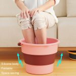 Großer 17L faltbarer, verdickter tragbarer Plastikeimer, Outdoor-Angelfass, Auto-Reise-Waschfass, Large 17L – Bild 11