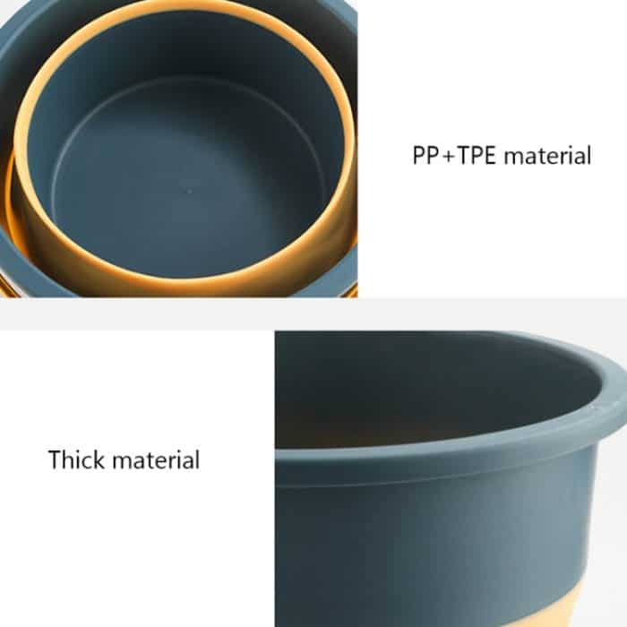 Großer 17L faltbarer, verdickter tragbarer Plastikeimer, Outdoor-Angelfass, Auto-Reise-Waschfass, Large 17L – Bild 3