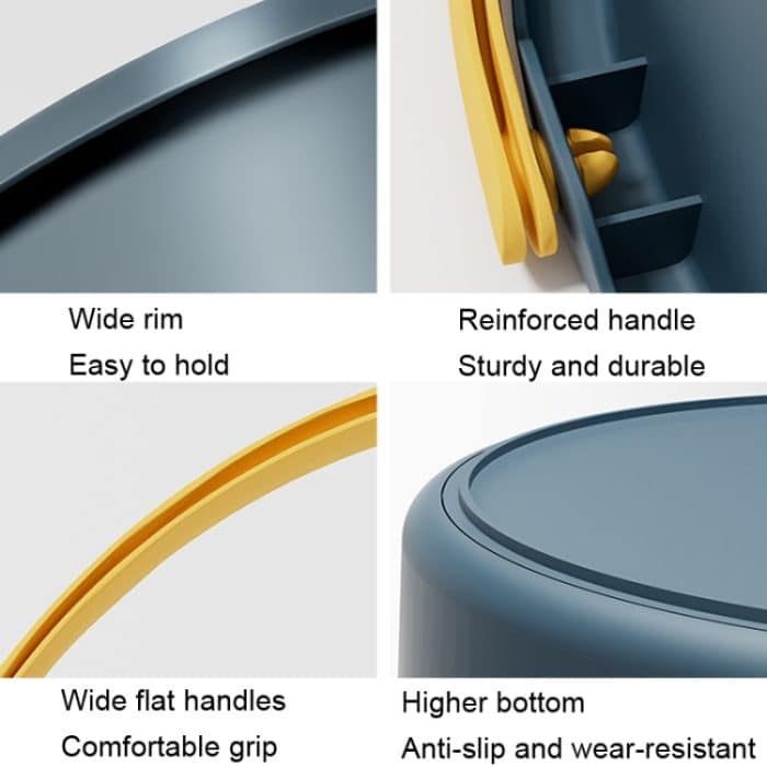 Großer 17L faltbarer, verdickter tragbarer Plastikeimer, Outdoor-Angelfass, Auto-Reise-Waschfass, Large 17L – Bild 4