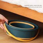 Großer 17L faltbarer, verdickter tragbarer Plastikeimer, Outdoor-Angelfass, Auto-Reise-Waschfass, Large 17L – Bild 5