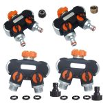 Gartenbewässerung und Bewässerung, ein Durchgang, zwei Wasserhähne, Wasserteiler, With Plastic Adapter, With Copper Adapter, With Thread European Connector, With Thread European Connector+Plastic Nipple Connector – Bild 2