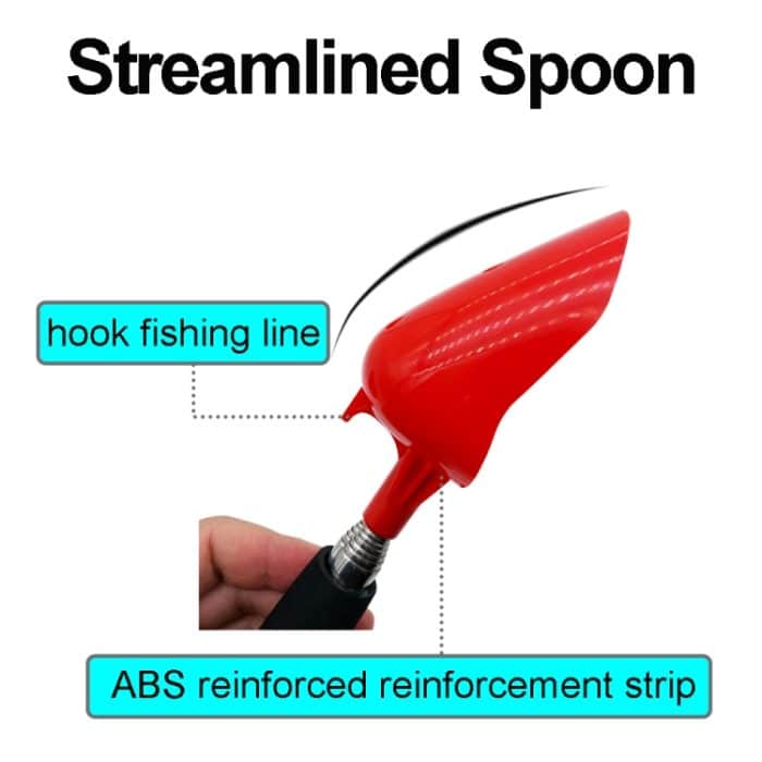 Angelköder-Wurflöffel, Nestgerät, einziehbare Wurfschaufel, Stainless Steel, Aluminum Alloy – Bild 5