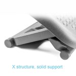 Büro verstellbare Massage Fußpedal Kinder Tritthocker Schwangere Frauen Massagematte, Adjustable Black – Bild 7