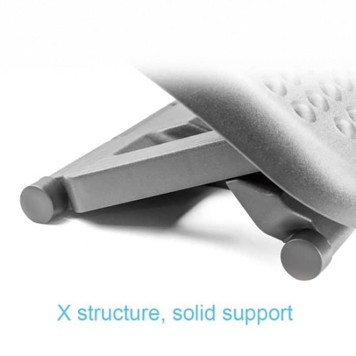 Büro verstellbare Massage Fußpedal Kinder Tritthocker Schwangere Frauen Massagematte, Adjustable Black – Bild 7