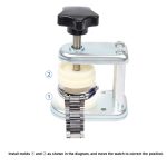 Desktop-Uhrenverschraubung, Uhrenpresse, Abdeckungsform, Uhren-Reparatur-Werkzeug, 20 In 1, 8 In 1 – Bild 3