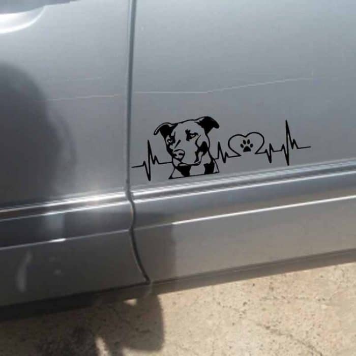 10 Stück Pitbull Love Autoaufkleber, Auto-Heck-Modifikationsschild-Etikett – Bild 5