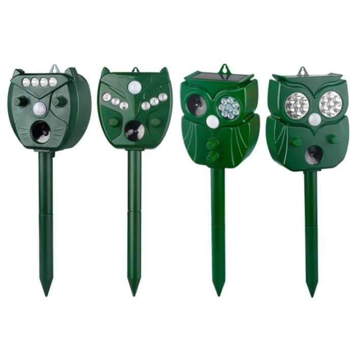 Solar-Ultraschall-Rattenvertreiber, multifunktionaler Infrarot-Sensor-Vertreiber für den Außenbereich, 4LEDs, 6LEDs, 8LEDs, 14LEDs – Bild 2