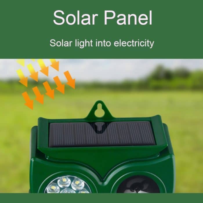 Solar-Ultraschall-Rattenvertreiber, multifunktionaler Infrarot-Sensor-Vertreiber für den Außenbereich, 4LEDs, 6LEDs, 8LEDs, 14LEDs – Bild 4