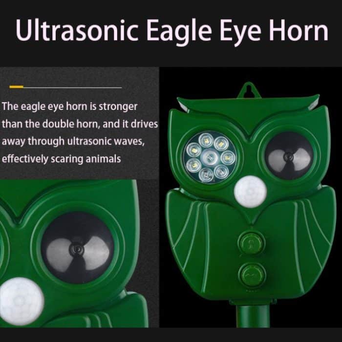 Solar-Ultraschall-Rattenvertreiber, multifunktionaler Infrarot-Sensor-Vertreiber für den Außenbereich, 4LEDs, 6LEDs, 8LEDs, 14LEDs – Bild 8