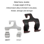 Auto-Doppelhaken-Edelstahl-Handyhalter für die hintere Kopfstütze – Bild 6