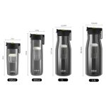 Nobvan Magic Ball Magnetic Bomb Tea Warehouse Tritan Sportbecher mit großem Fassungsvermögen, 550ml (Transparent), 550ml (Gray), 800ml (Transparent), 800ml (Blue ), 800ml (Purple) – Bild 3