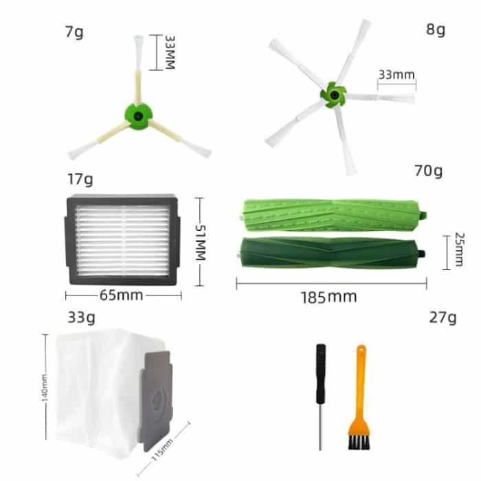 Für Irobot I7/J7/E5/E6/I3 Roboter-Staubsauger-Ersatzzubehör, 22pcs/set – Bild 2