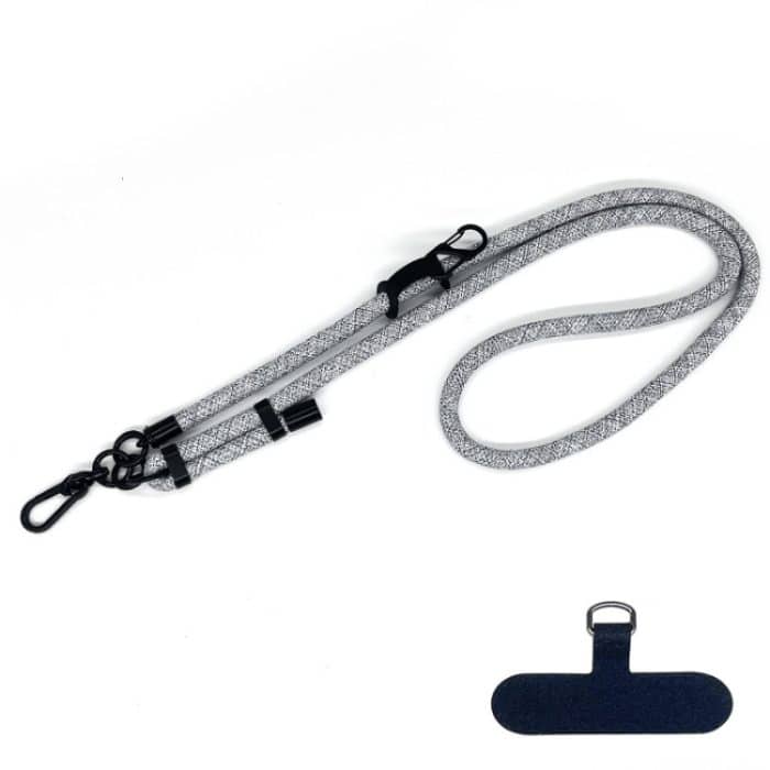 10 mm dicker Seil-Handy-Anti-Verlust-verstellbarer Lanyard-Abstandhalter, Camouflage Black White – Bild 1