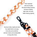 10 mm dicker Seil-Handy-Anti-Verlust-verstellbarer Lanyard-Abstandhalter, Camouflage Black White – Bild 4