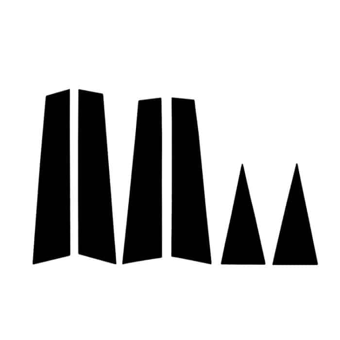 Für 2017-2023 BMW Mini F60 6 Stück/Set Linker und rechter Antrieb Universal B-Säule Dekorativer Aufkleber – Bild 1