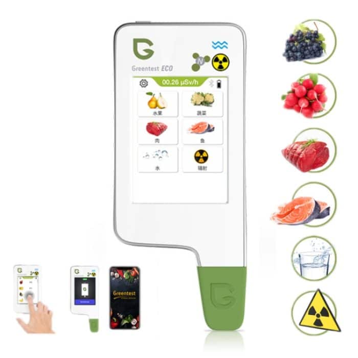 TBD0603965401A.jpg Greentest ECO6 Gemüse, Obst, Fleisch, Lebensmittel, Nitrat, Wasserqualität, nukleare Strahlung, Umweltdetektor, EU-Stecker, ECO6 White, ECO6 Black – Bild 1