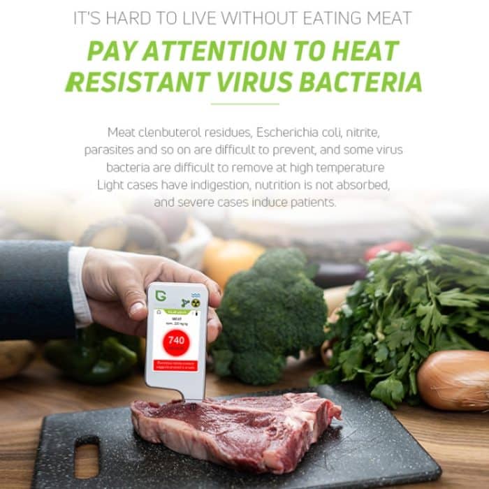 Greentest ECO6T Lebensmittel-Nitrat-Wasserqualität-Kernstrahlungs-Umweltdetektor mit Timer, EU-Stecker – Bild 7