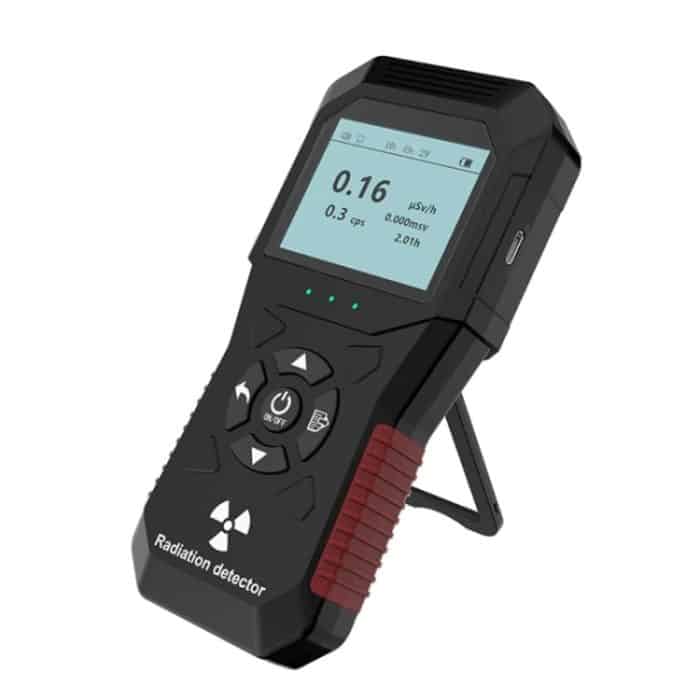 FY803 Röntgenstrahlungsmessgerät Alpha Beta Gamma Luftfeuchtigkeit Kernstrahlungsdetektor Wiederaufladbares Echtzeitdiagramm Geiger – Bild 3